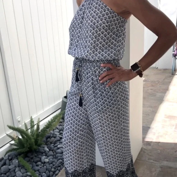 NWT Tory Burch Silk Baja Jumpsuit - Picture 12 of 15